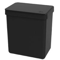 Lixeira Plástica Single 2,5 Litros Preta - 17009-0008 - Coza - 1