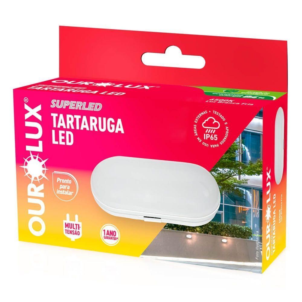 Luminária Tartaruga Led Oval 12watts Bivolt 6500k - 05802 - Ourolux - 2