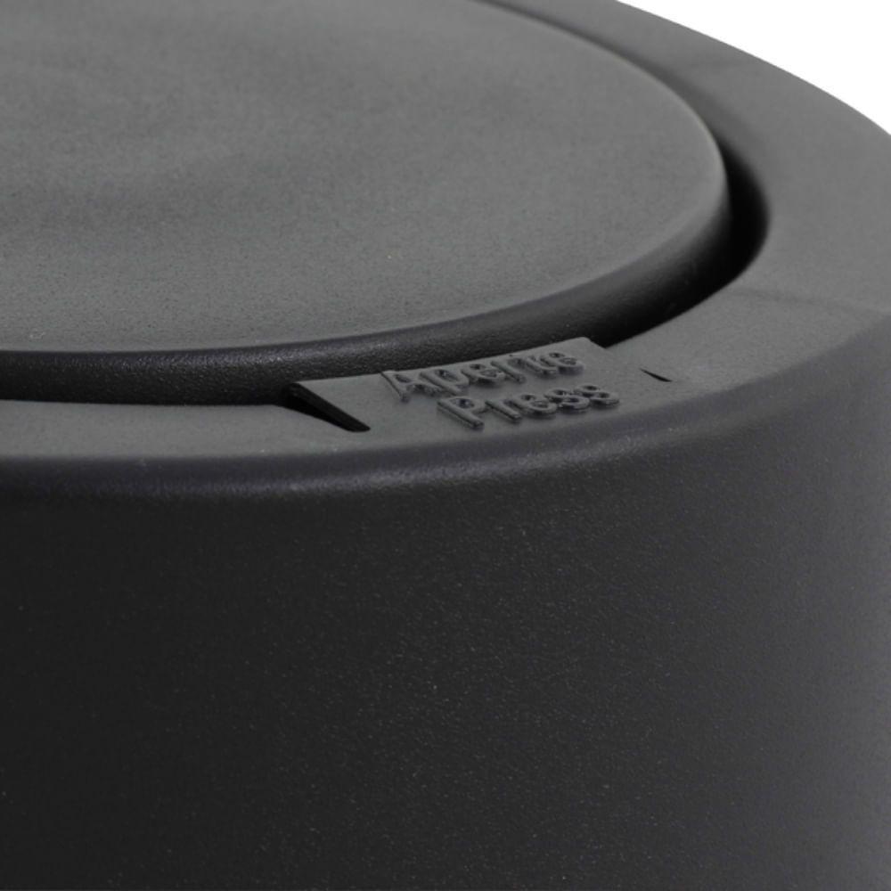 Lixeira Press Com Tampa 5 Litros Preto - Coza Lixeira Press 5l Preto - 2