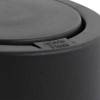 Lixeira Press Com Tampa 5 Litros Preto - Coza Lixeira Press 5l Preto - 2