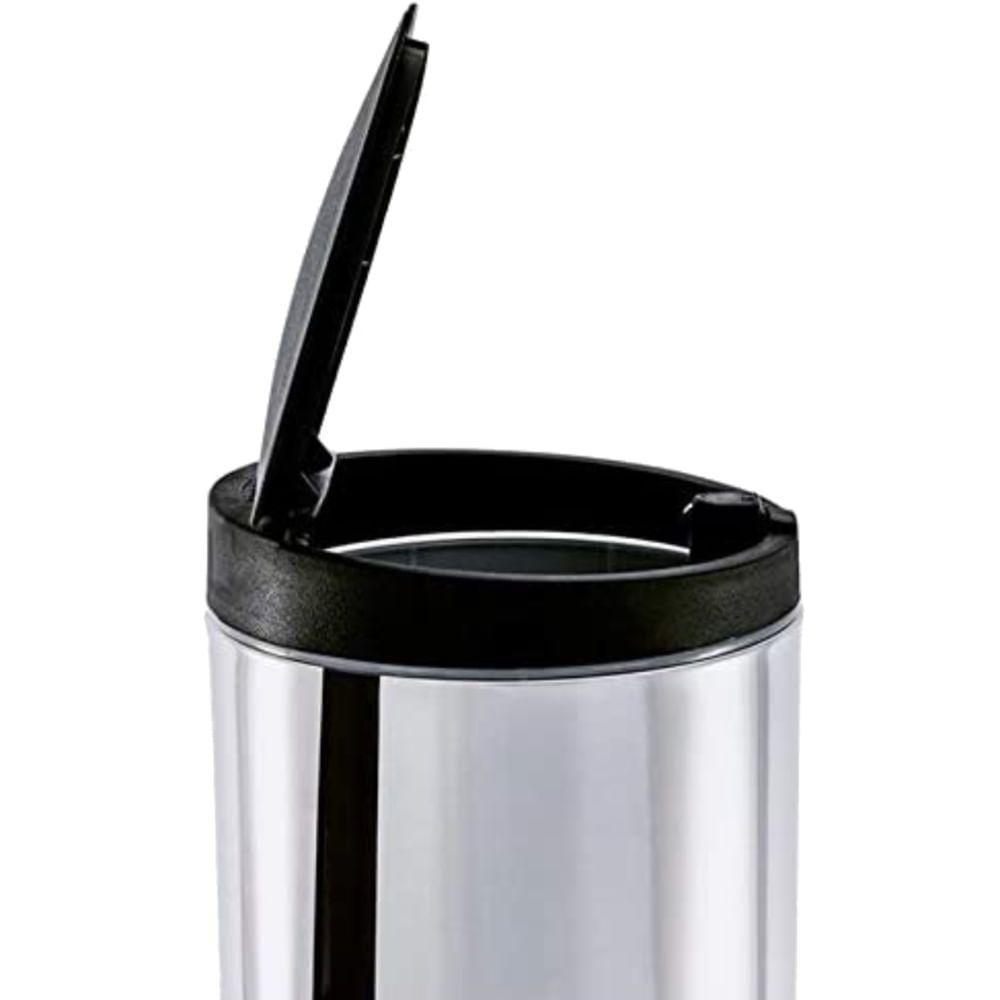 Lixeira Press De Inox Com Tampa Pp 4 Litros Preto - 3050-252 - Brinox - 2