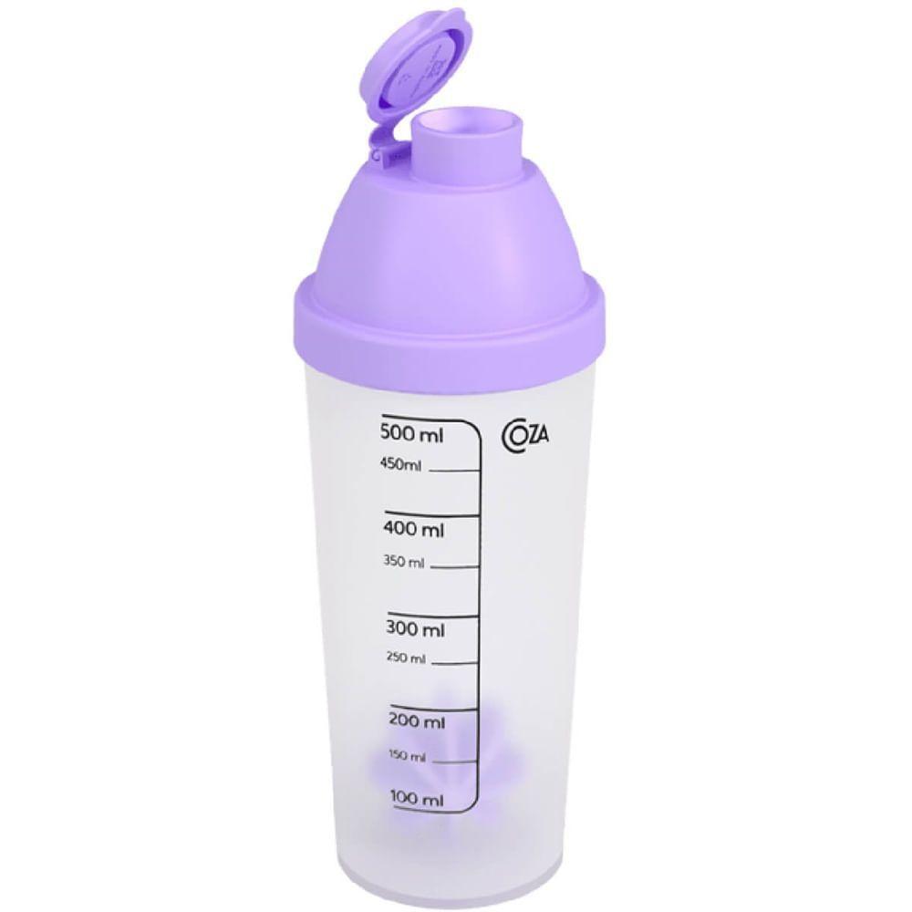 Shakeira Nutri 500ml Com Misturador E Tampa Lilás - 13154-0521 - Coza - 1