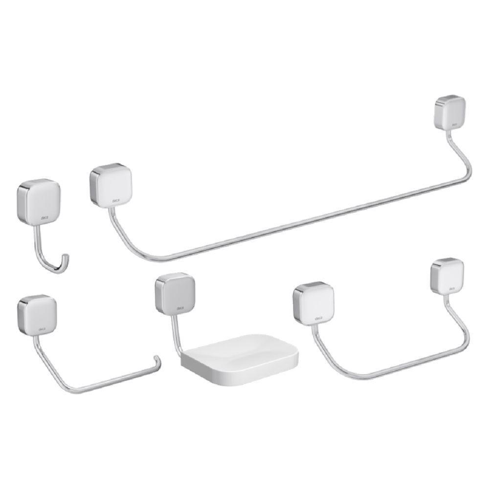 Kit De Acessórios Com 5 Peças Para Banheiro Pix - 2000.c02 - Deca Kit Acessorios P-banheiro Pix Deca 2000.c02 - 1