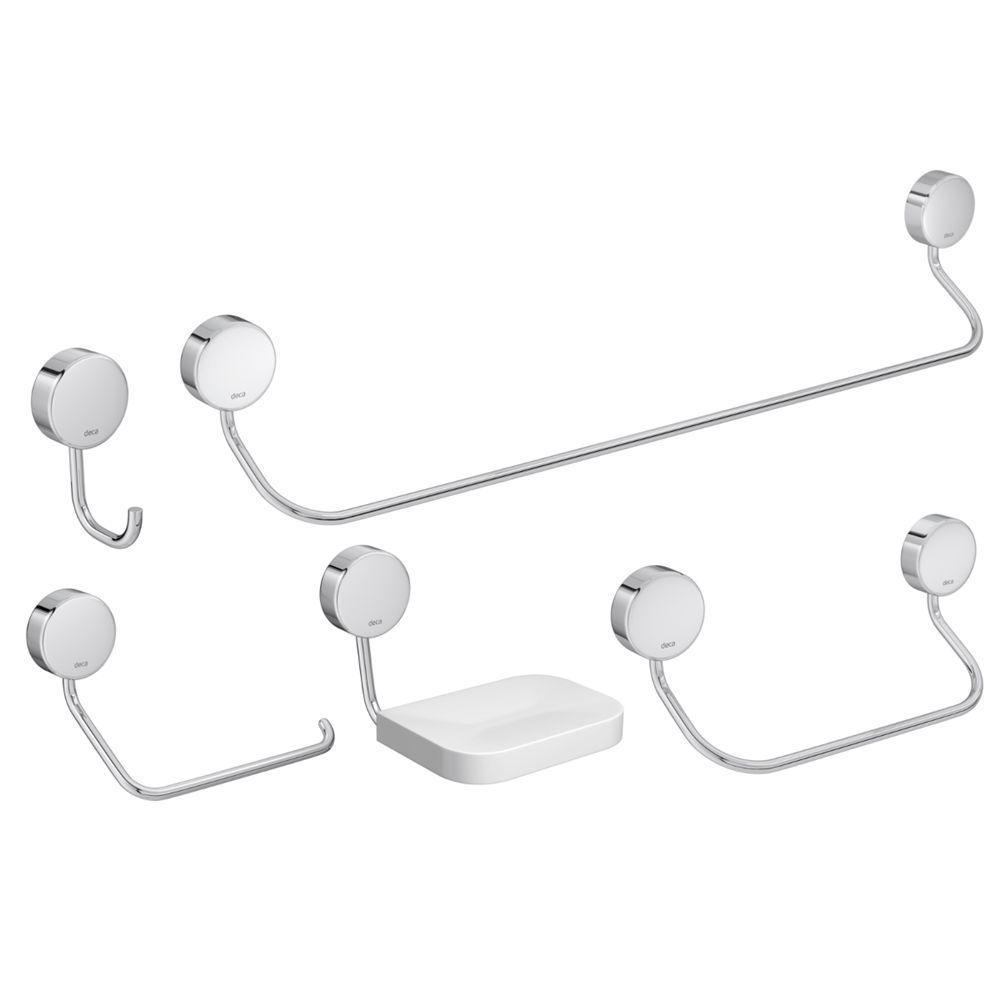 Kit De Acessórios Para Banheiro Net - 2000.c1 - Deca Kit Acessorios P-banheiro Net Deca 2000.c01 - 1
