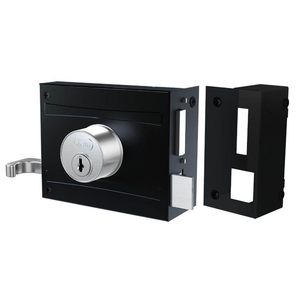 Fechadura 701-100 Externa Preto Fosco - 56417 - Stam - 1