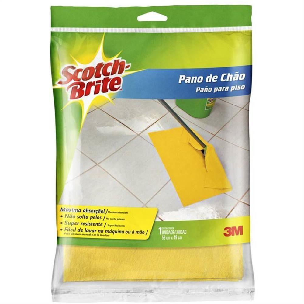 Pano Para Chão Scotch Brite 59x49cm - Hb004262182 - 3m Pano Scotch Brite P-chao 59x49cm 3m Hb004262182 - 1