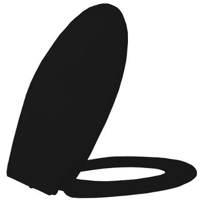 Assento Sanitário Universal Oval Premium Preto - Ap002 - Tupan Assento Universal Premium Ppcv Preto Tup Ap002