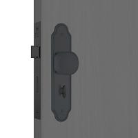 Fechadura Para Banheiro Fano 823-02 Com Espelho Preto Fosco - 56325 - Stam - 3