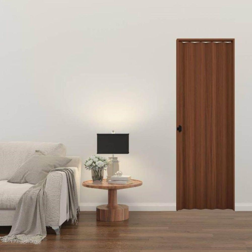 Porta Sanfonada Relevo Mogno 210x90cm - 921.46 - Plasbil - 3