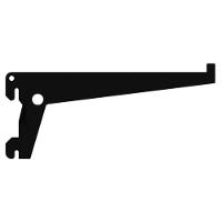 Suporte Simples Em Aço Para Prateleiras 30cm Preto - Ss30-pr - Multivisão - 1