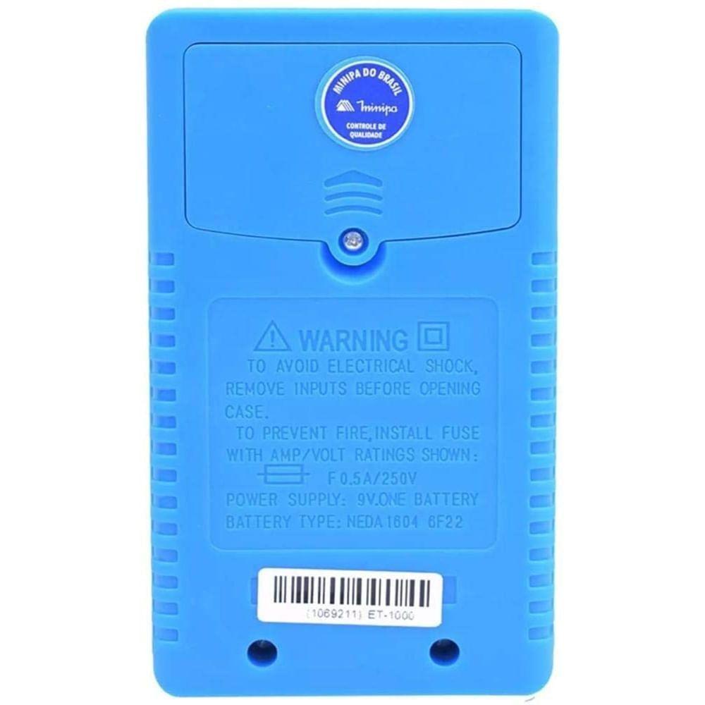 Multímetro Digital - Et-1000 - Minipa - 1