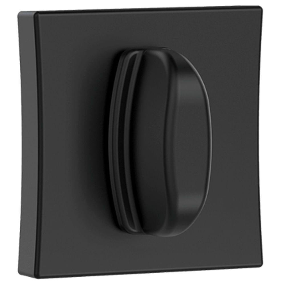 Fechadura Nice 1025 Com Trinco Rolete E Roseta Quadrada Black Para Banheiro - 40881 - Stam - 2