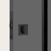 Fechadura Nice 1025 Com Trinco Rolete E Roseta Quadrada Black Para Banheiro - 40881 - Stam - 4