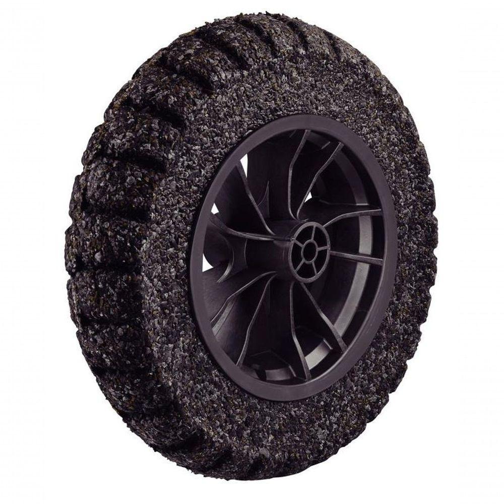 Roda 8 Para Carrinho De Mão Tramontina Plástica Com Pneu Maciço Em Borracha Macia - 1
