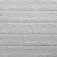 Placa Adesiva 3d Tijolo Branco 70x77cm - Pa035 - Plavidecor - 1