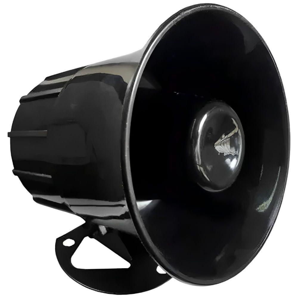 Sirene Eletrônica Bitonal Preta 24 Vdc - Dni 3200 - Key West Sirene Eletrônica 24 Volts Dni - 3200 - Key West - 1