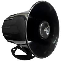 Sirene Eletrônica Bitonal Preta 24 Vdc - Dni 3200 - Key West Sirene Eletrônica 24 Volts Dni - 3200 - Key West - 1