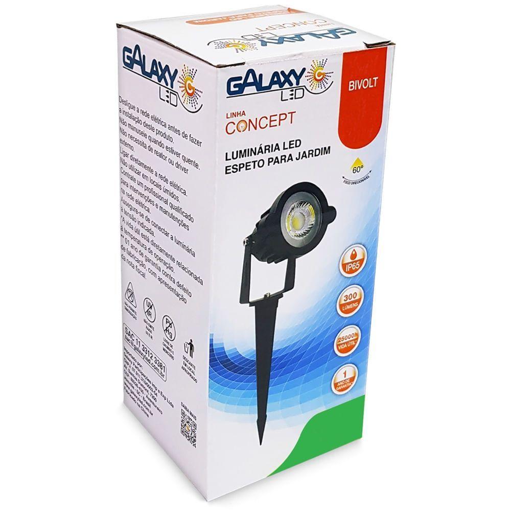 Luminária Led Espeto Para Jardim Verde Ip65 Bivolt 5 Watts - 1762 - Galaxy Led - 2