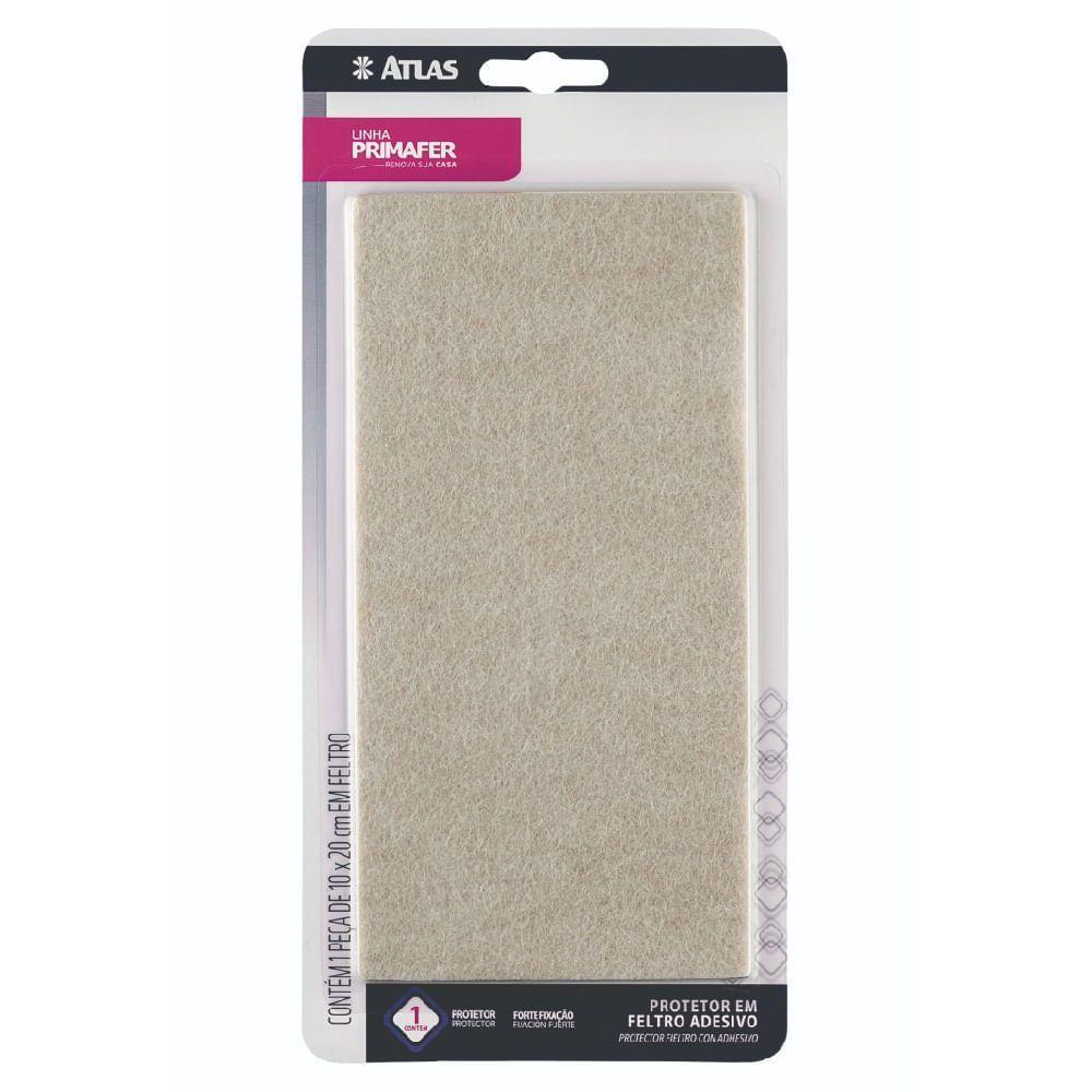 Protetor De Feltro Adesivo Com Fita Dupla Face 10 X 20 Cm - Pr2117 - Pincéis Atlas - 2