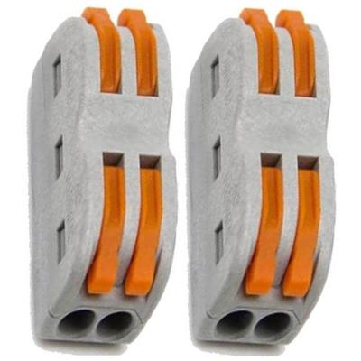 Terminal De Conexão 2p Opostos 2 Peças - 3222 - A.santos