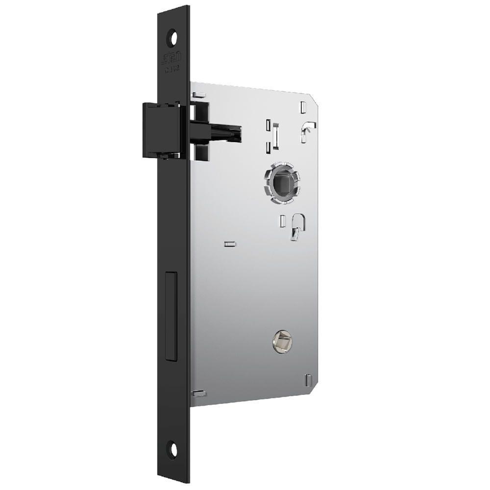 Fechadura Classic Polaris 3200 Com Roseta Quadrada Para Banheiro Black - 40753 - Stam - 2