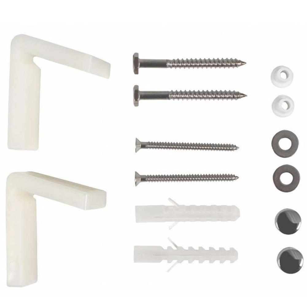 Kit Fixação Em L Para Vaso Sanitário - 0700001 - Rieti Kit Fixacao ""l"" P-vaso Sanitario Rieti 0700001" - 1