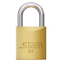 Cadeado 20mm De Latão Maciço - 308 - Stam Fechadura 20mm De Latão Maciço - 308 - Stam - 1