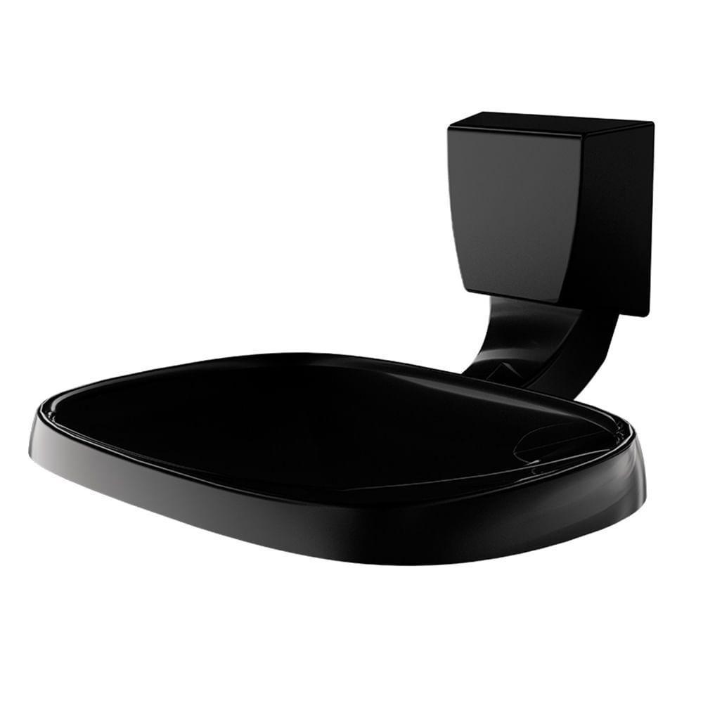 Saboneteira Quadrada Preta 2009 F24 - 7140058 - Lorenzetti - 1