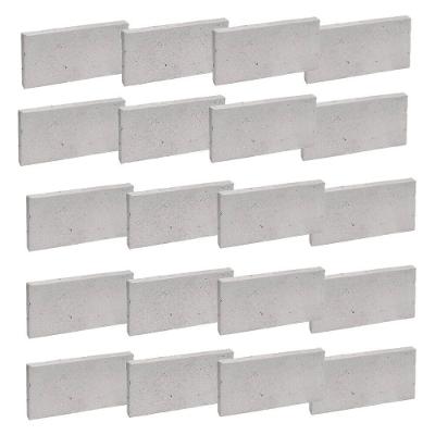 Plaqueta Refratária De 11,4x23x2,5cm Com 20 Peças - Cerâmica Martins Plaqueta Refrataria 114x230x25 Com 20 Pcs Martins