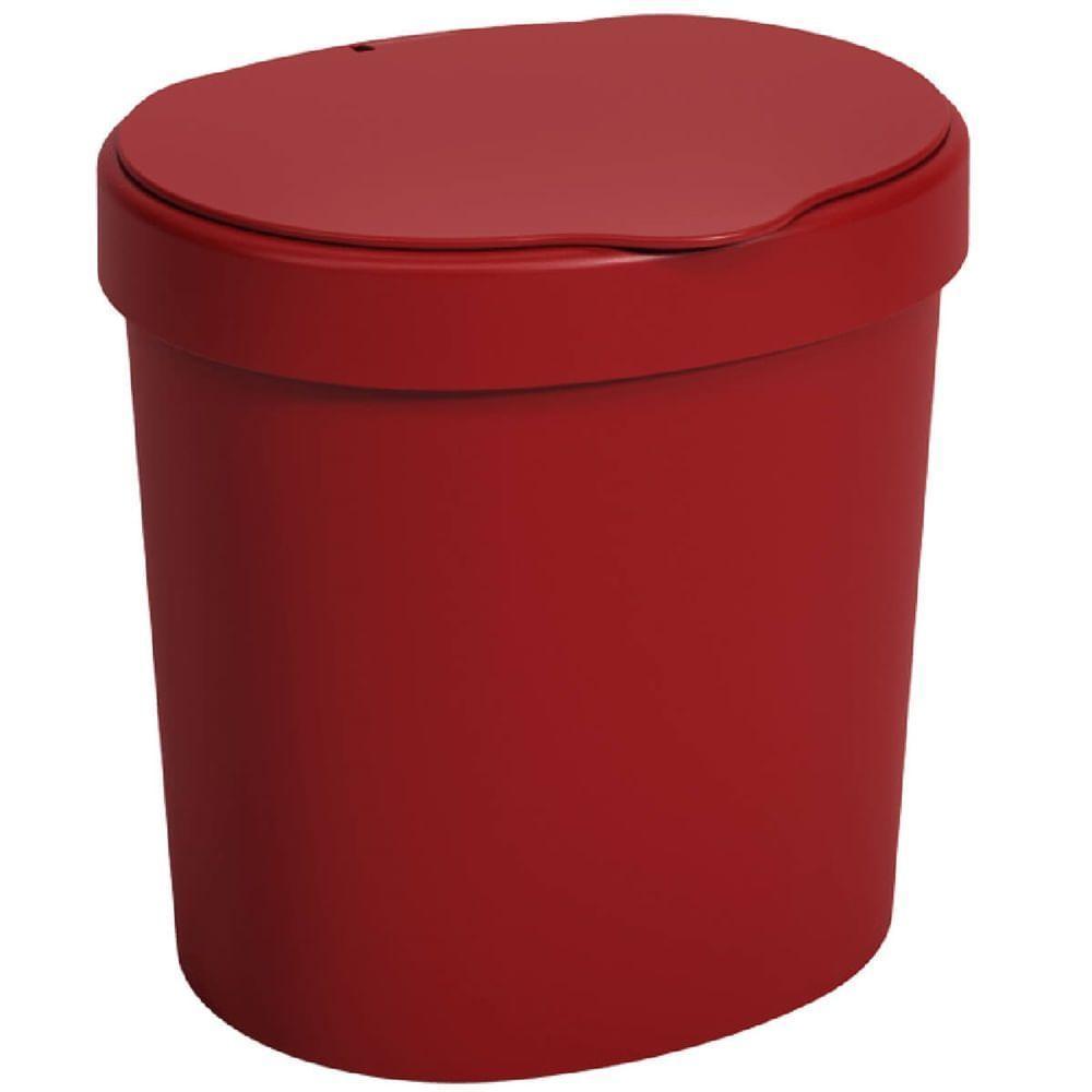 Lixeira Basic Para Pia Com 2,5 Litros Vermelha - 10906-0465 - Coza - 1