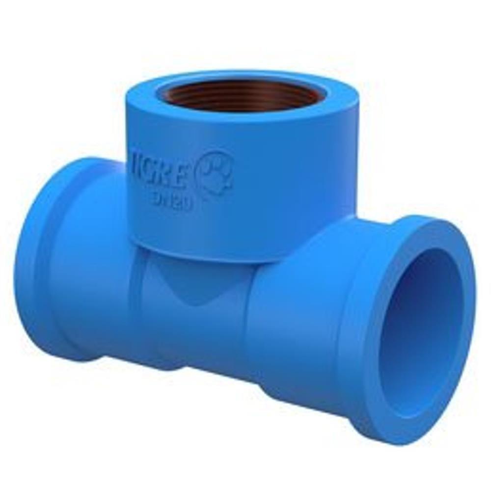 Tê 90º Graus Soldável Com Bucha De Latão 20x20x1-2"" - 35288350 - Tigre Te 90g.sold.bucha Latao 20x20x1-2 Tigre 35288350 - 1