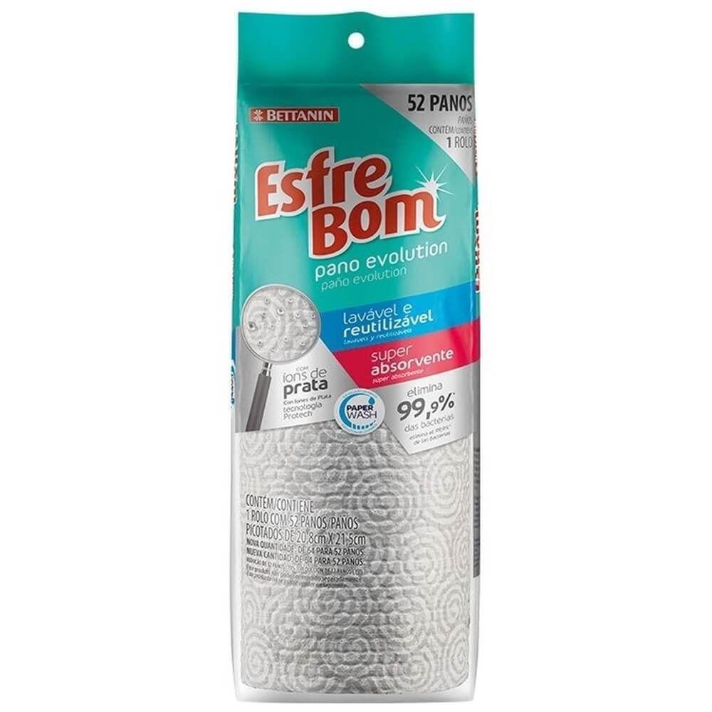 Pano Esfrebom Lavável Rolo Com 52 Unidades - Bt4991 - Bettanin Pano Esfrebom Lavavel Rolo C-52 Bettanin Bt4991 - 1