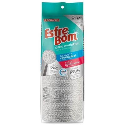 Pano Esfrebom Lavável Rolo Com 52 Unidades - Bt4991 - Bettanin Pano Esfrebom Lavavel Rolo C-52 Bettanin Bt4991