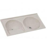 Tanque De Granito Sintético Duplo N°2 110x55cm Travertino - 500214 - A.j. Rorato - 1