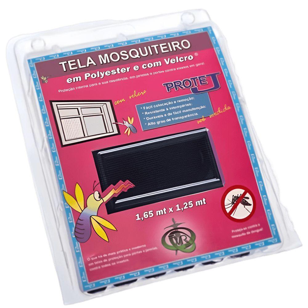 Tela Mosquiteiro Preta Com Velcro 1,25 X 1,65 Metros - 400-prot.m - Victoria Reggia - 1