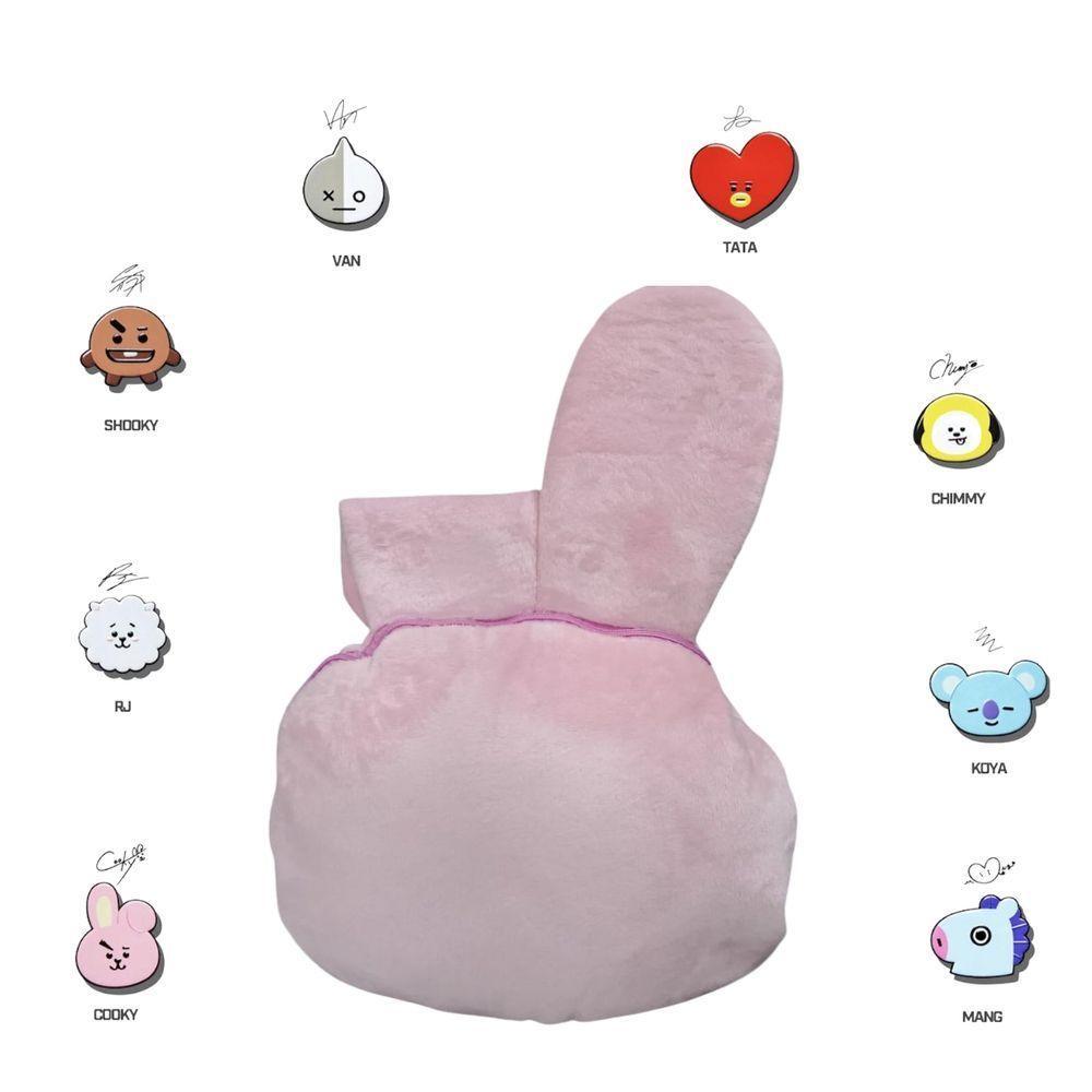 Almofada Com Manta Bt21 Rosa Presente K-pop Bts Perfeito Cooky Jungkook - 2