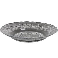 Conjunto 4 Pratos Fundo Vidro Transparente Reforçado Premium Sobremesa - 6