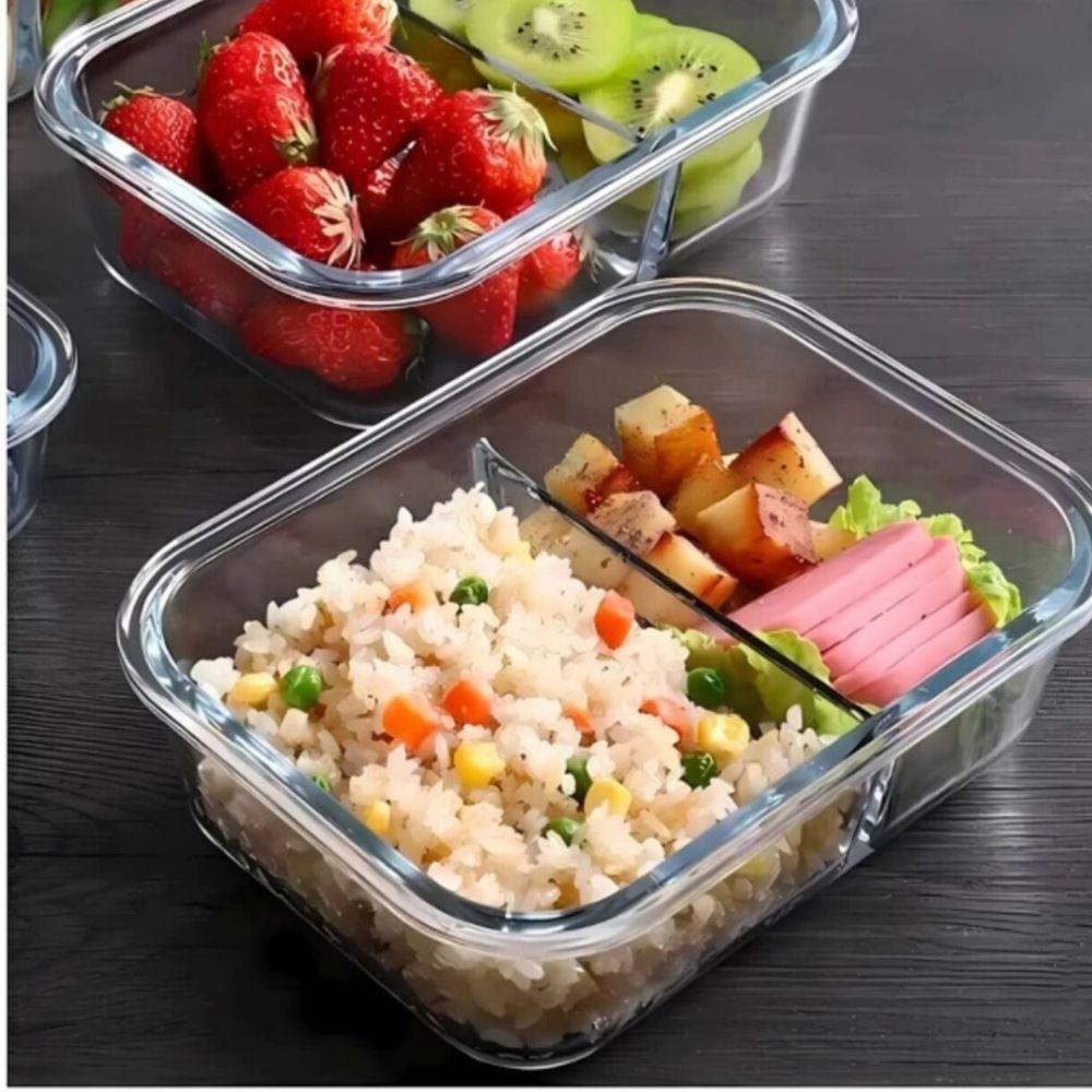 Vasilha De Vidro Hermética Com Tampa 1520ml Mantimentos Para Microondas Geladeira Comida Pote - 5