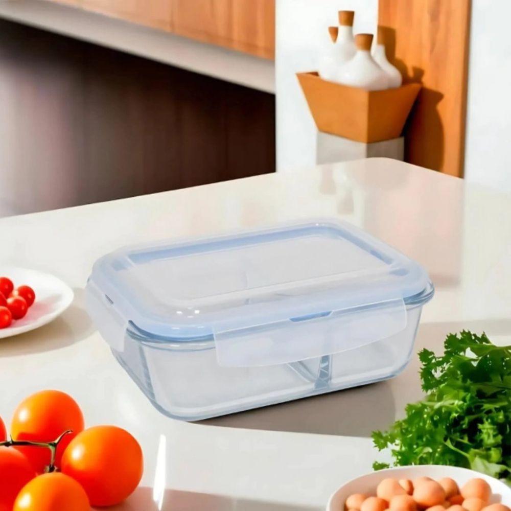 Vasilha De Vidro Hermética Com Tampa 1520ml Mantimentos Para Microondas Geladeira Comida Pote - 6