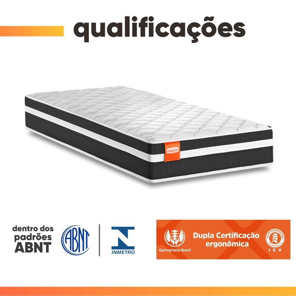 Cama Box Baú Solteiro Molas Ensacadas Bali 88x188x63cm Preto - 6