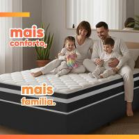 Cama Box Baú Solteiro Molas Ensacadas Bali 88x188x63cm Preto - 7