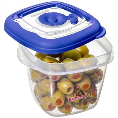 Pote Quadrado Alto Pequeno Cores Sortidas 458ml - 708-5 - Sanremo Pote Quad.alto Peq.458ml Ref.708-5 Sanre Sanremo