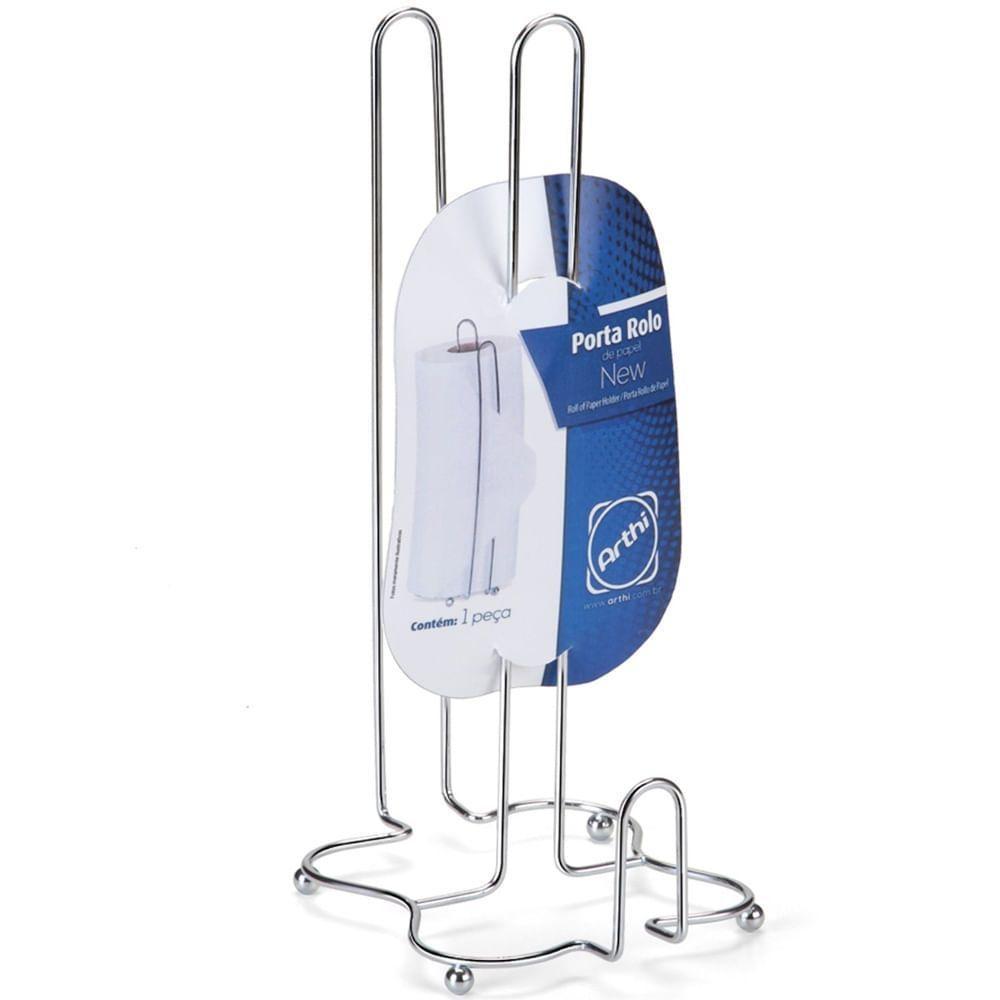 Porta Rolo De Papel Toalha Cromado New - 1637 - Arthi - 3