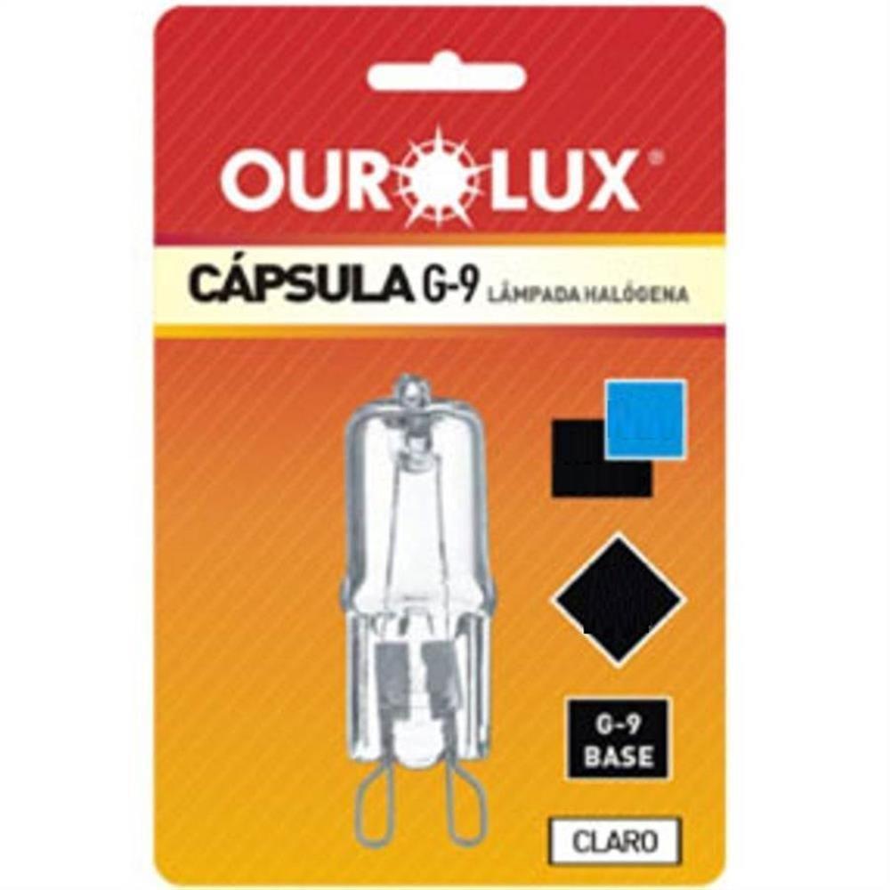 Lampada Halogena Ouropin G9 60w 127v Clara - 01326 - Ourolux Lamp.halogena Ouropin G9 60w 127v Clara 01326 - 1