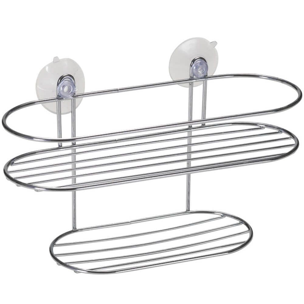 Suporte Prateleira Com Saboneteira E Ventosas - 1513 - Arthi - 1