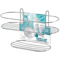 Suporte Prateleira Com Saboneteira E Ventosas - 1513 - Arthi - 3