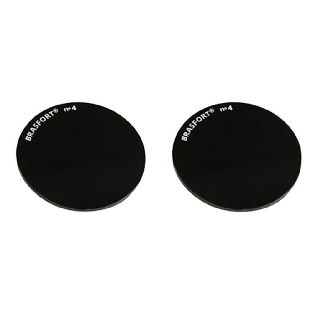 Lente De Soldador Escura T4 2 Unidades Para Proteção - 8560 - Brasfort - 1