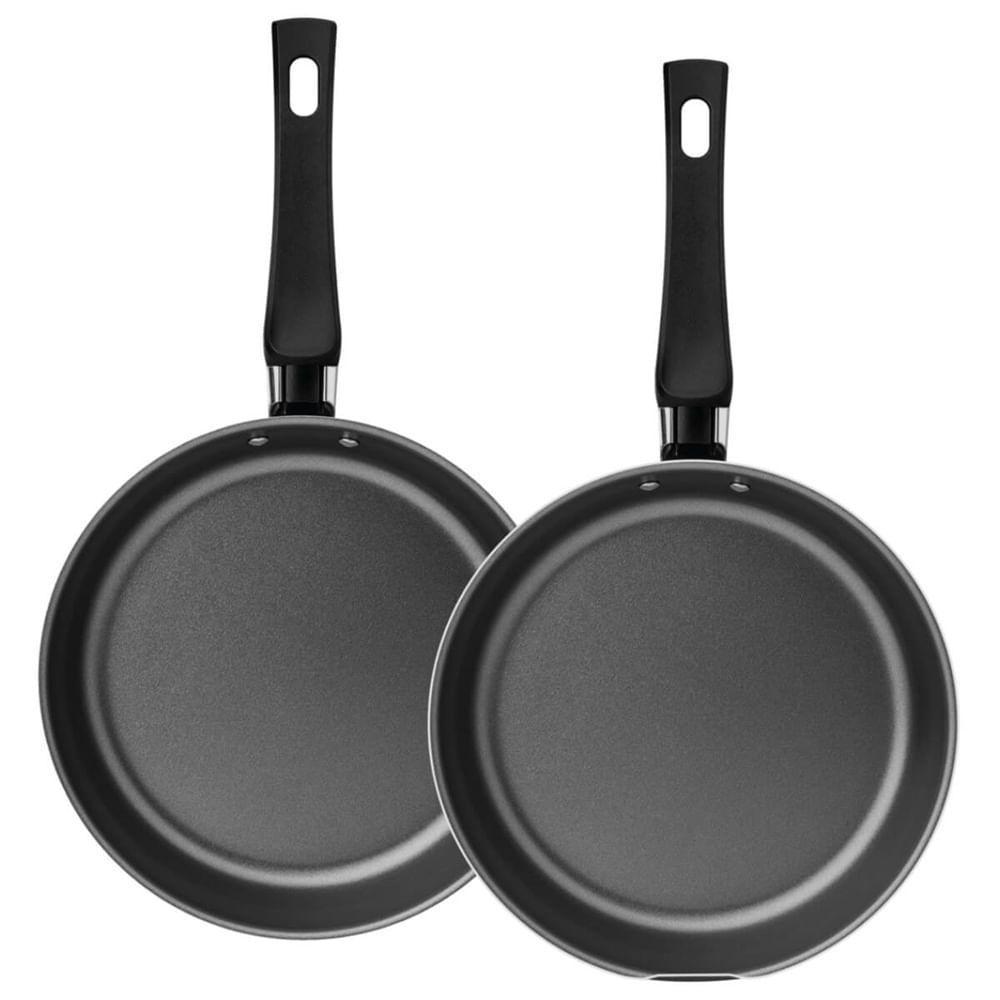 Omeleteira Loreto Em Alumínio Antiaderente Starflon Max Com Cabos Baquelite 20cm Grafite - 20123820 - Tramontina - 2