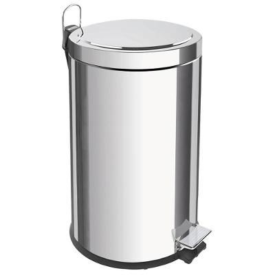 Lixeira Em Aço Inox Com Pedal 12 Litros - 94538112 - Tramontina Lixeira Aco Inox C-pedal 12lts Tramontin