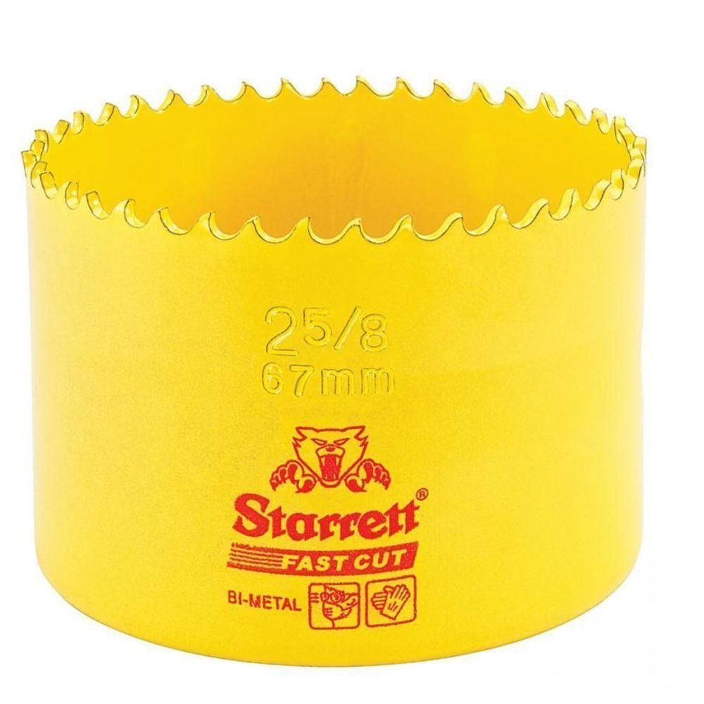 Serra Copo Bi Metal 2.5-8"" 67mm - Fch0258-g - Starrett Serra Copo Bimetal 2.5-8in 67mm Starrett - 1